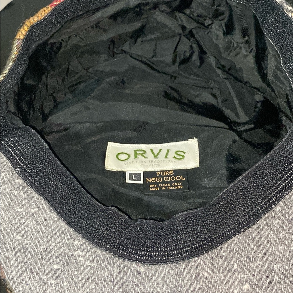 Orvis Pure Wool Patchwork Hat Size L - image 3
